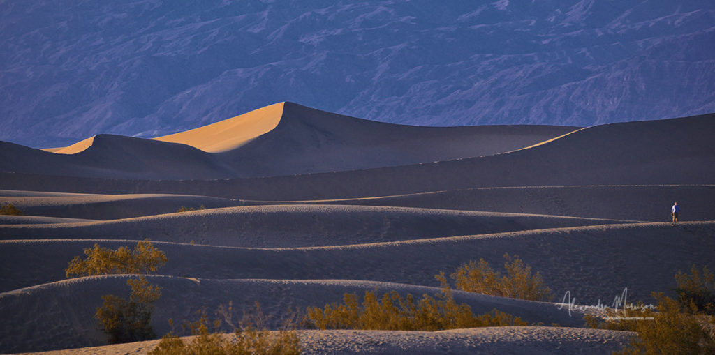 Death Valley dunes showing landscape photography techniques and tricks